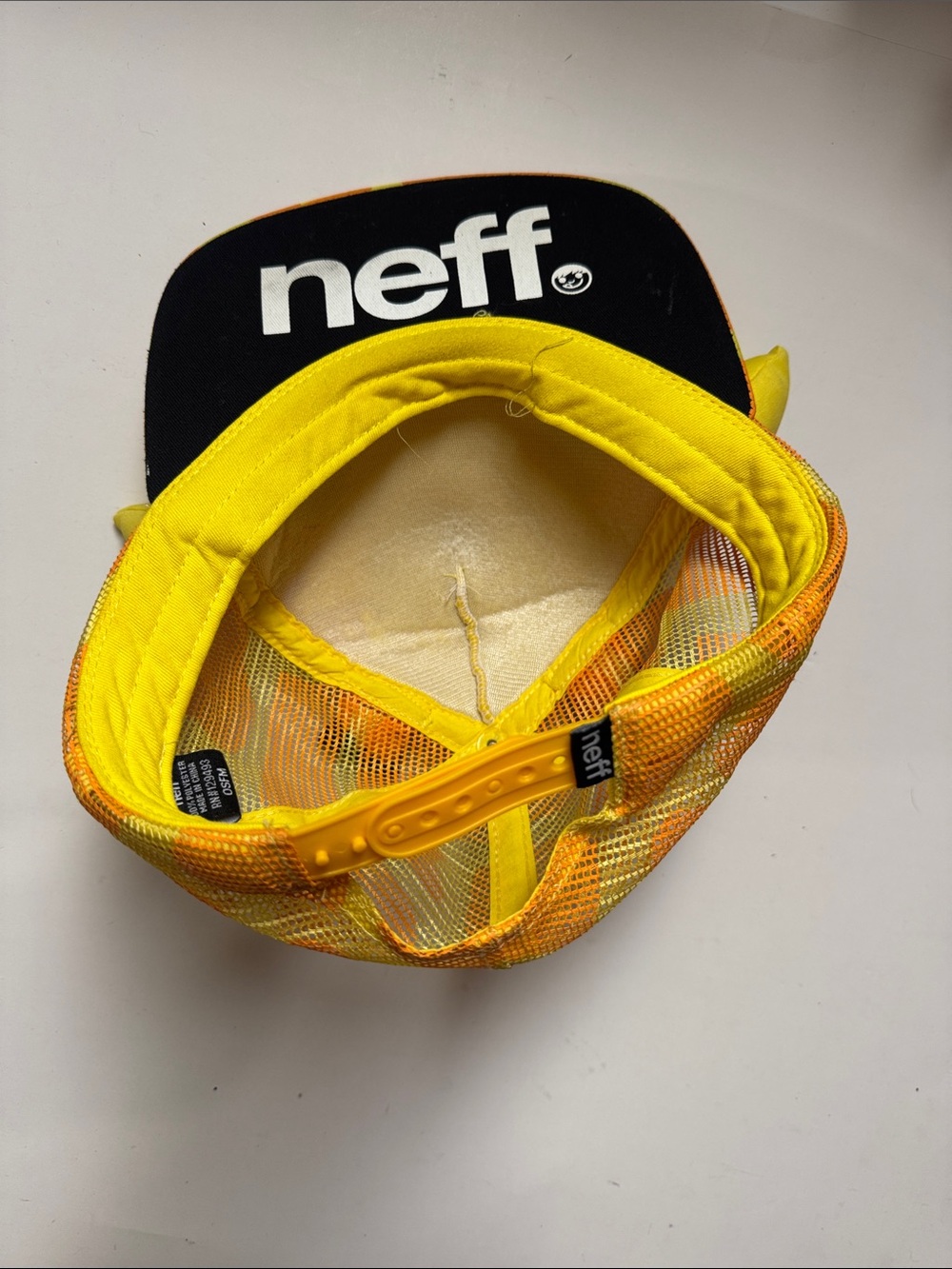 Neff Novelty Giraffe 3D Plush Ears & Horns Trucker Hat Snapback Safari Zoo OSFM - Picture 2 of 4
